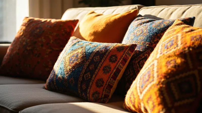 Coussins décoratifs : touches de couleur