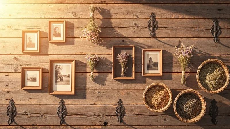 Cuisine location saisonnière décoration fonctionnelle avec étiquettes murales et touches végétales sans travaux
