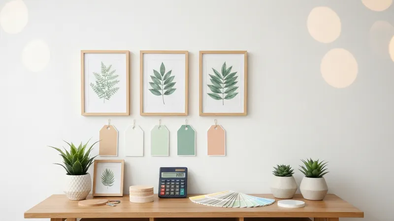 Économie et budget en décoration murale